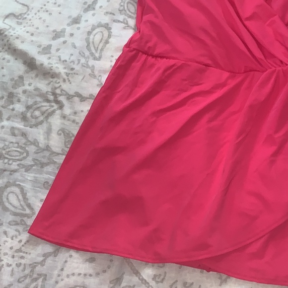 NWT Lands' End One Piece Swim Dress Hot Pink - Picture 3 of 8